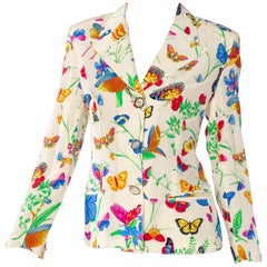 Gianni Versace Silk Butterfly Jacket, 1990s