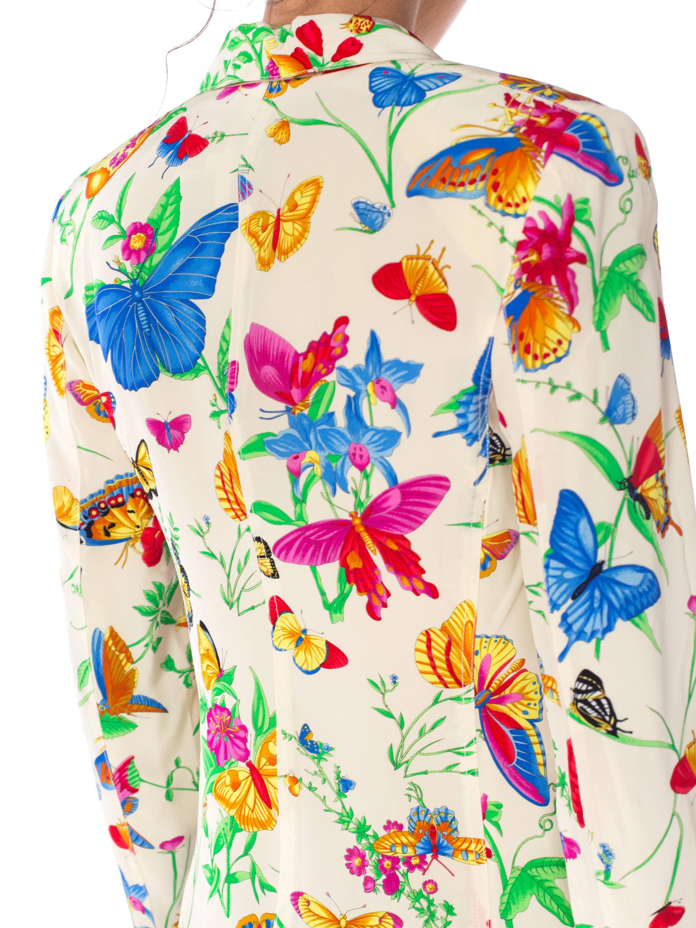 Gianni Versace Silk Butterfly Jacket, 1990s  2
