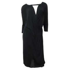 Gianni Versace Kleid aus Seide mit ausgeschnittenem Saum