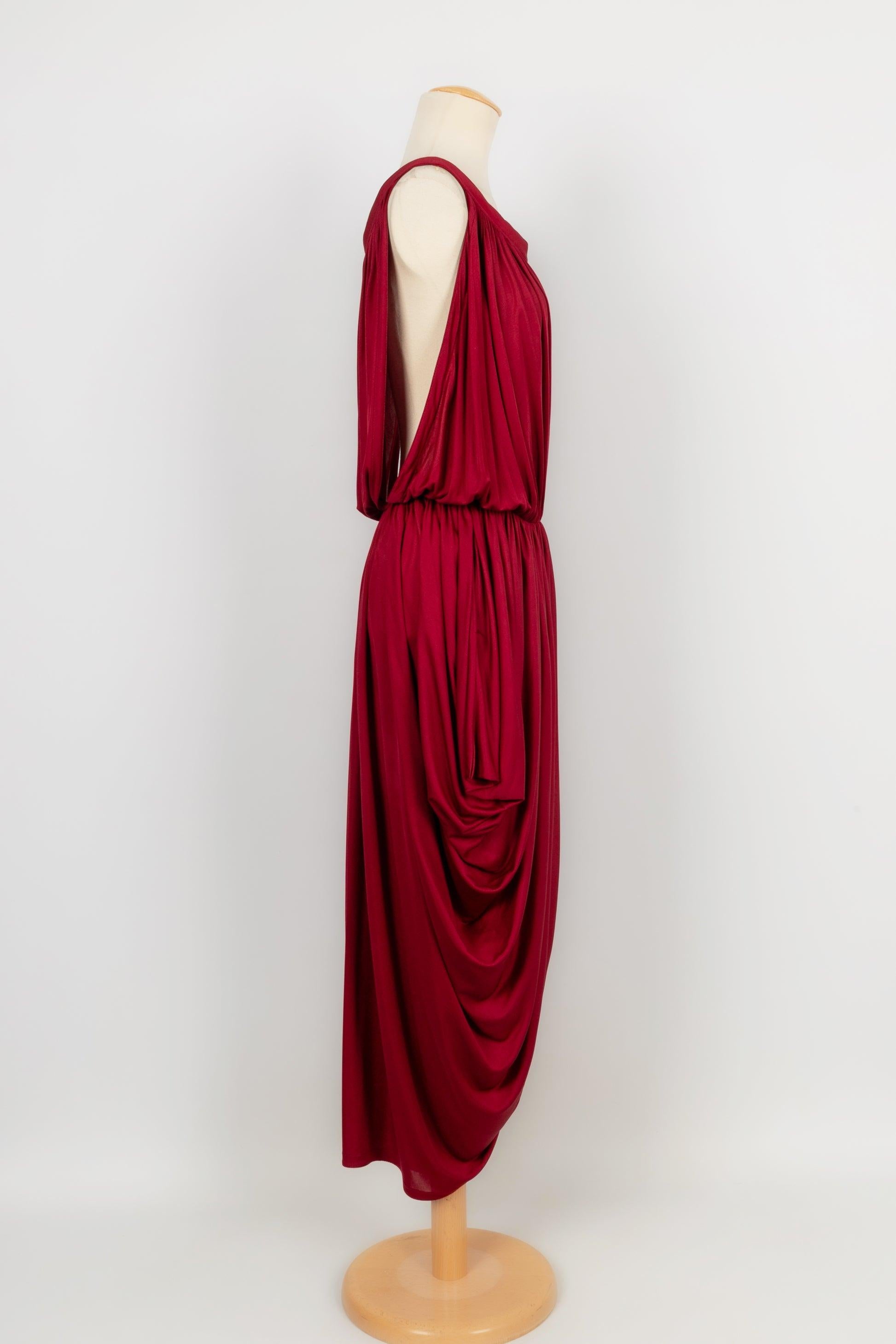 Women's Gianni Versace Silk Pleated Dress, 1980s For Sale