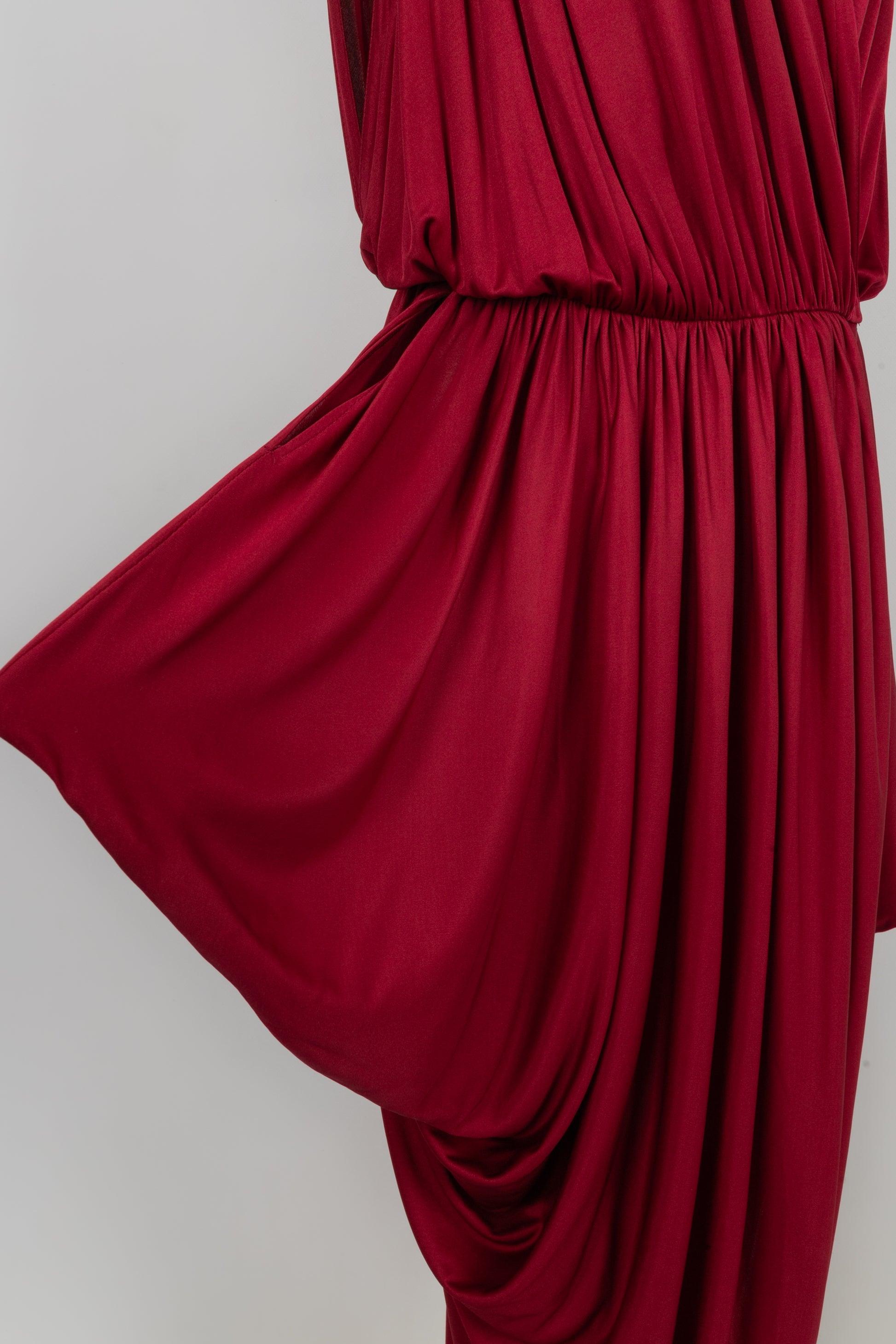 Gianni Versace Silk Pleated Dress, 1980s For Sale 1