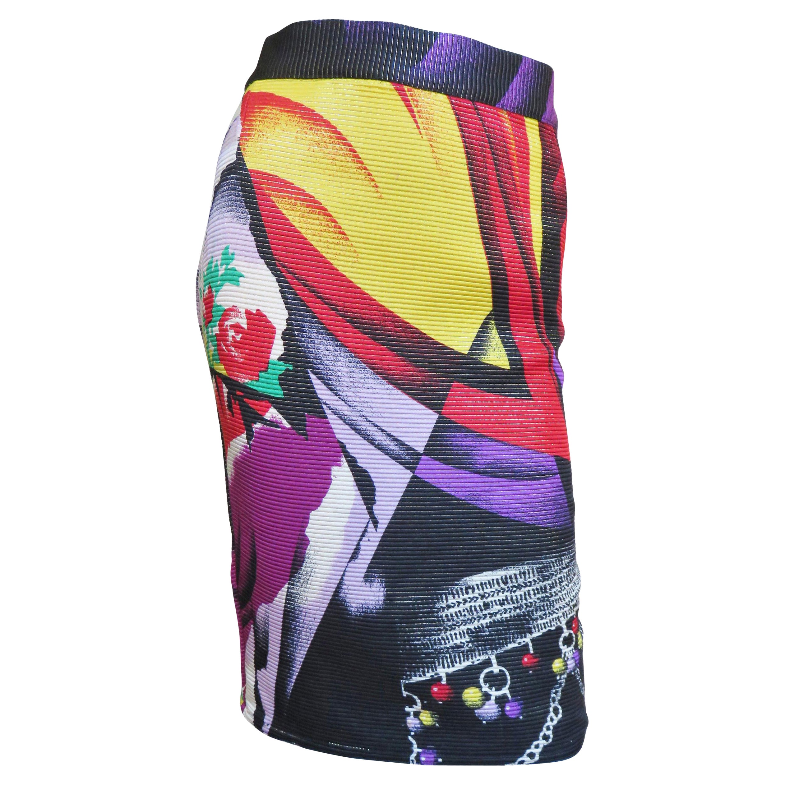 Gianni Versace Seidenrock 1990er Jahre
