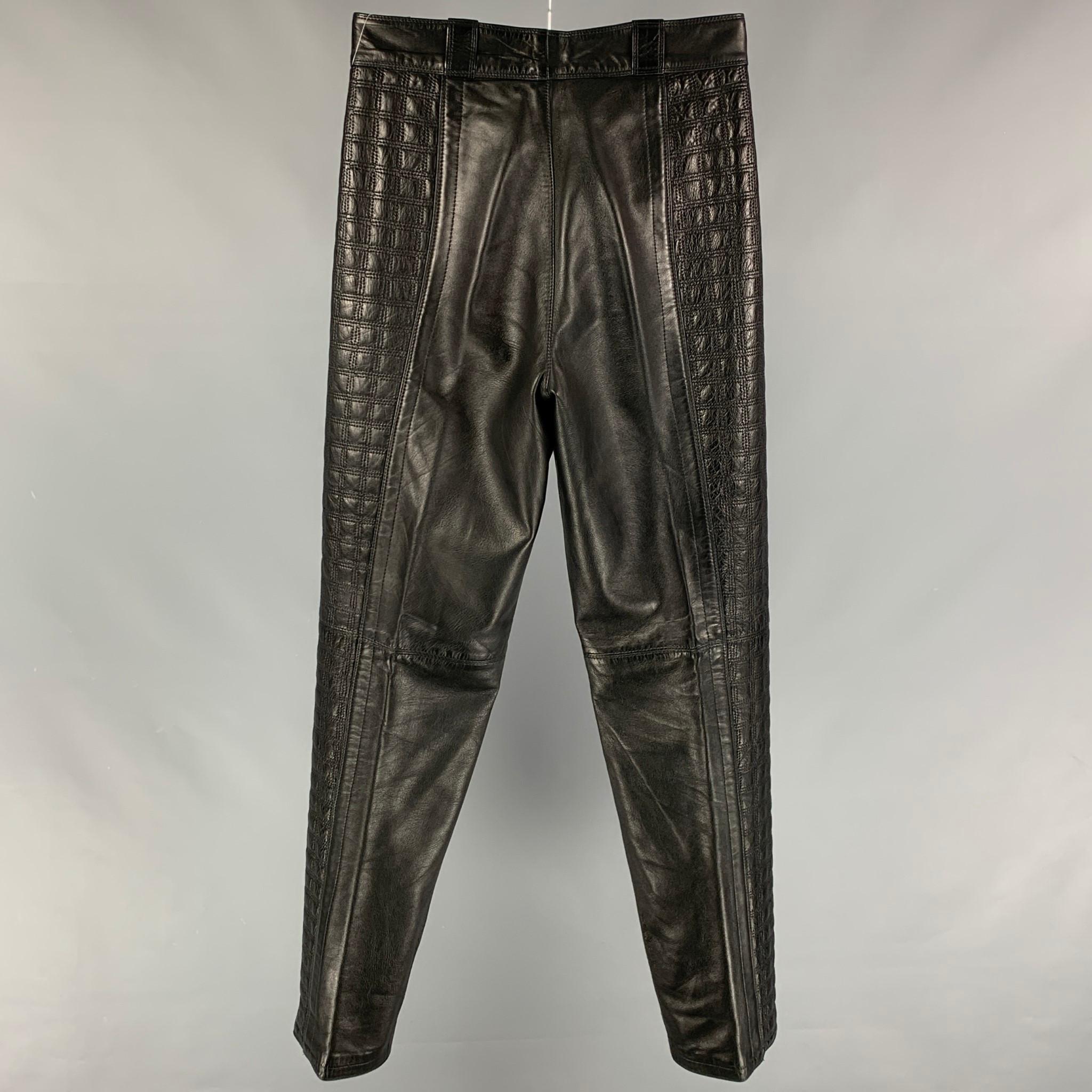 quilted leather pants