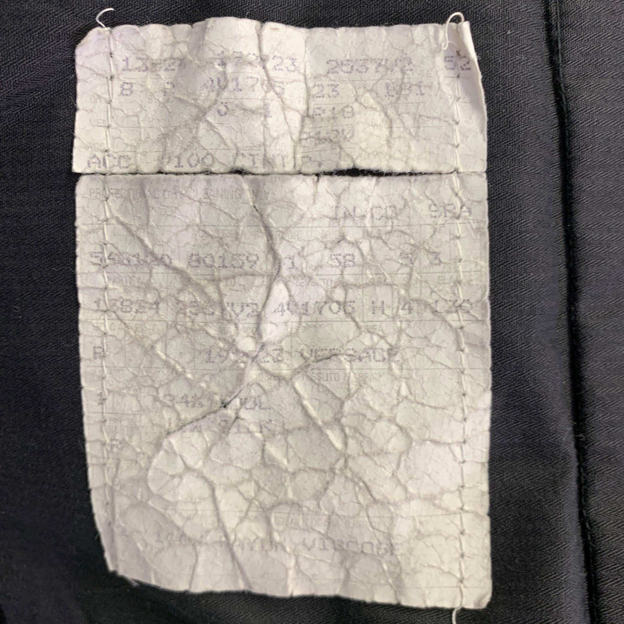 Gianni Versace Taille 42 Tuxedo noir en laine et soie bicolore à double boutonnage en vente 5