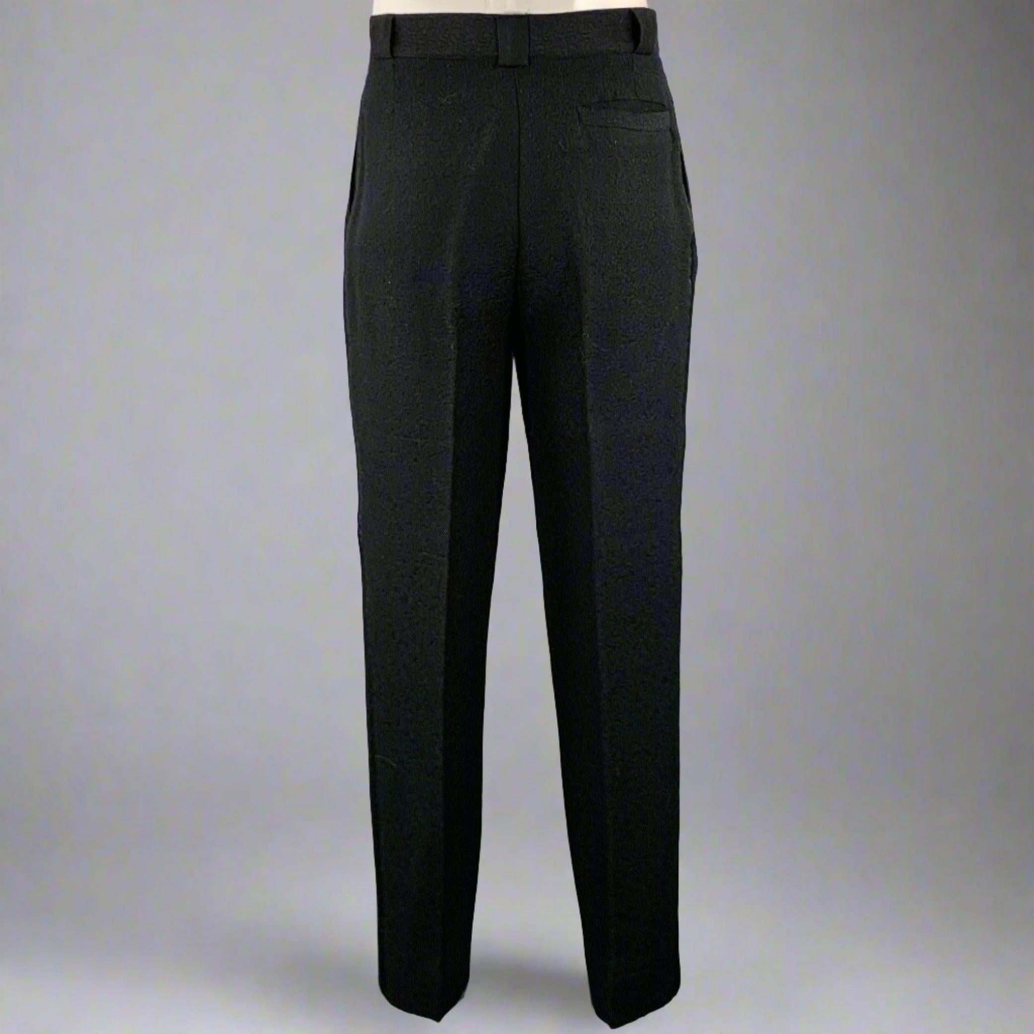 Gianni Versace Taille 42 Tuxedo noir en laine et soie bicolore à double boutonnage Pour hommes en vente