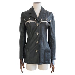 Gianni Versace Spring/Summer 1994 Safety Pin Leather Jacket