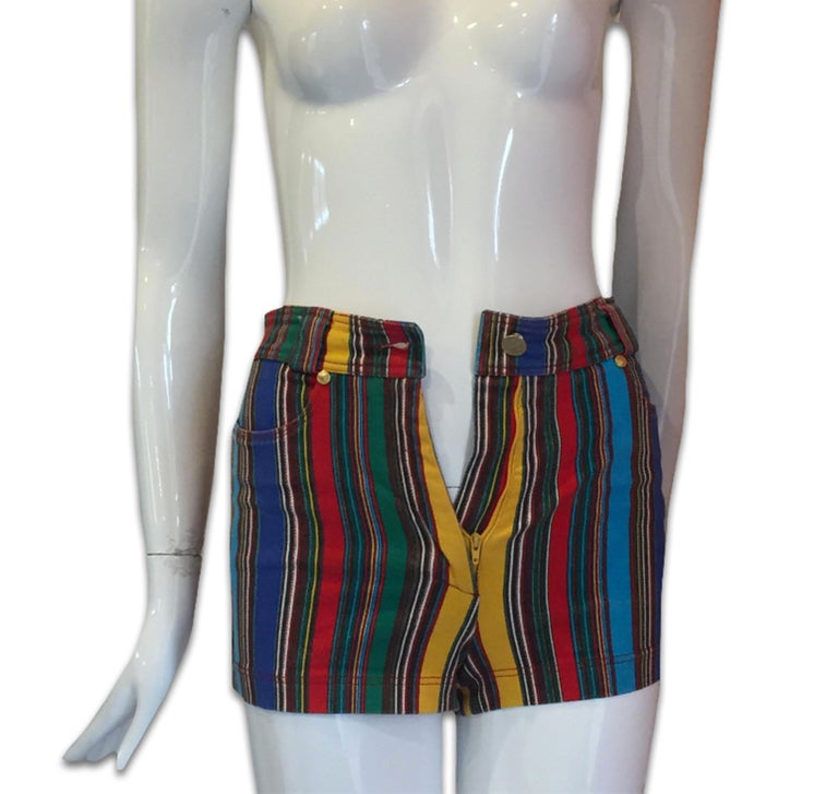 GIANNI VERSACE SS93 Mini short For Sale at 1stDibs