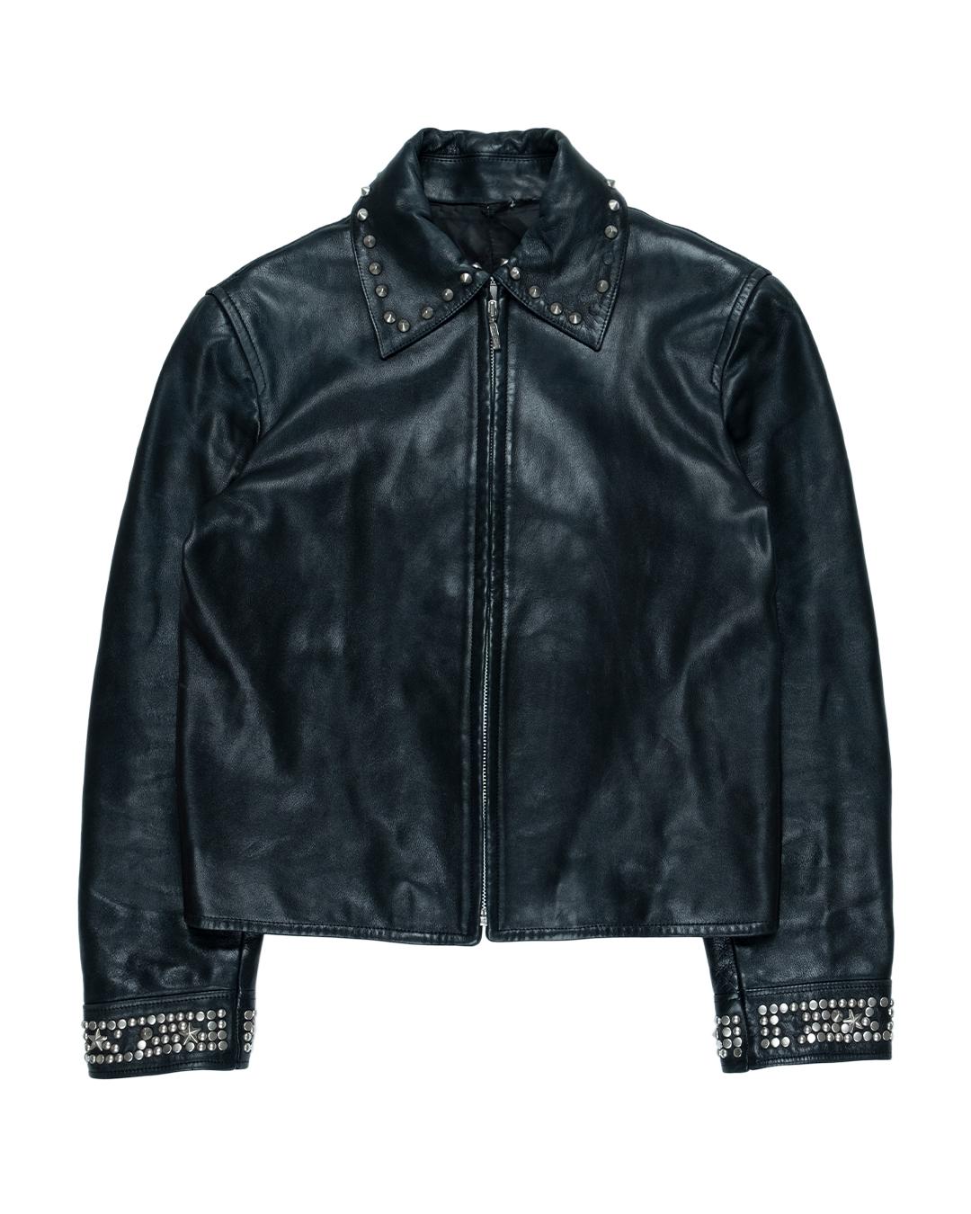 Women's Gianni Versace Studded Leather Jacket For Sale