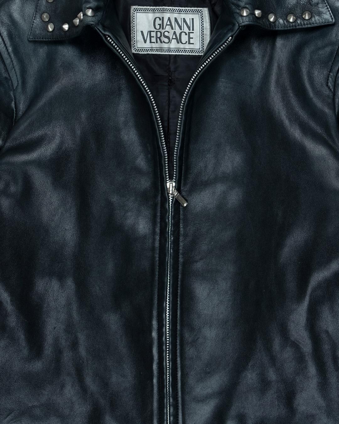 Gianni Versace Studded Leather Jacket 1