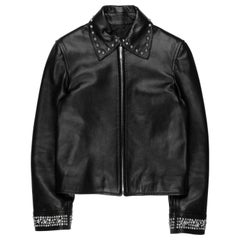 Vintage Gianni Versace Studded Leather Jacket