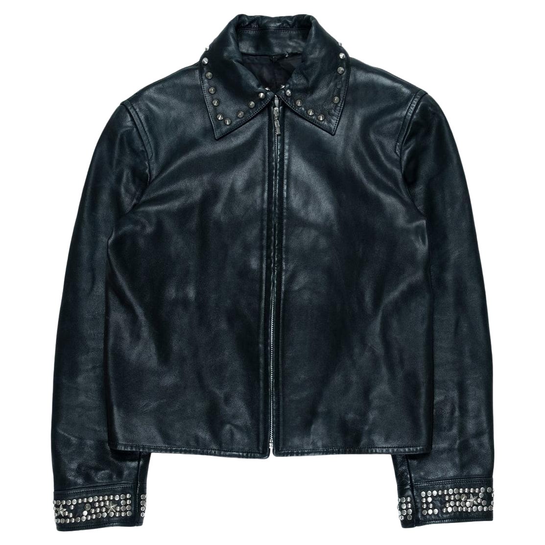 Gianni Versace Nieten-Lederjacke