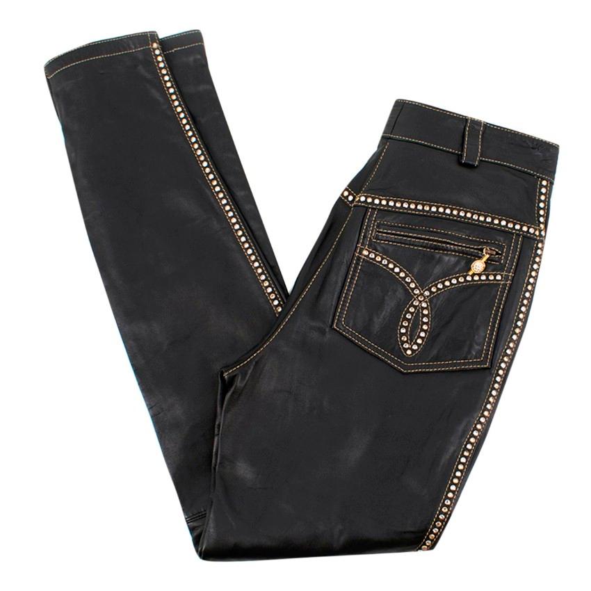 studded leather pants