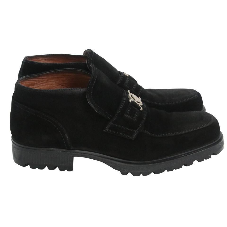 Gianni Versace Piel de Ante Slip-On Medusa Mocasines Talla 8.5 en Excelente estado para la venta en Downey, CA