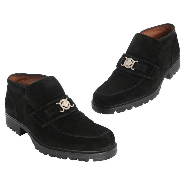 Gianni Versace Mens Suede Leather loafers logo medusa sz 8.5 Versace | Shoes | Gianni Versace Mens Suede Leather Loafers  main image 2