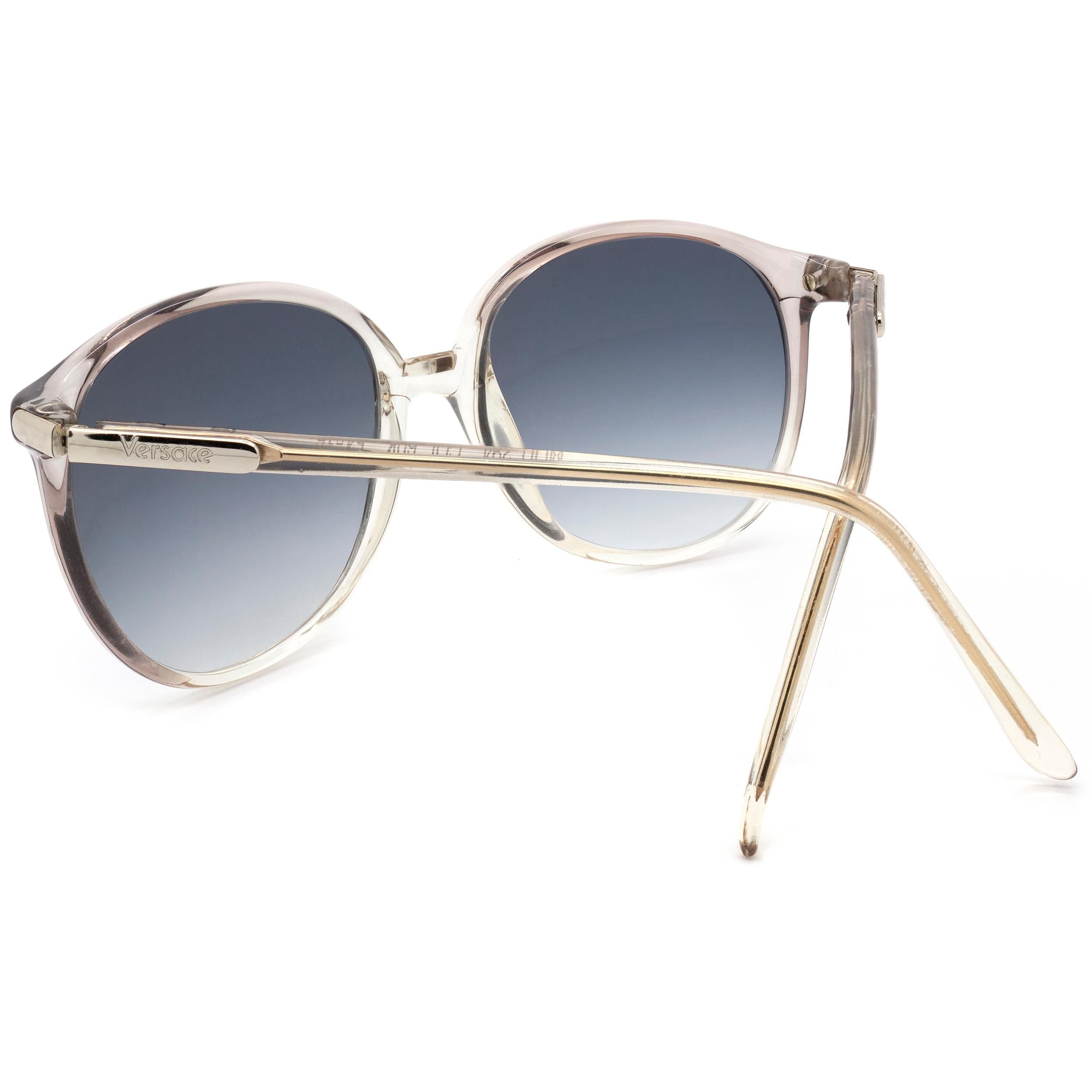 Gray Gianni Versace sunglasses translucent grey For Sale