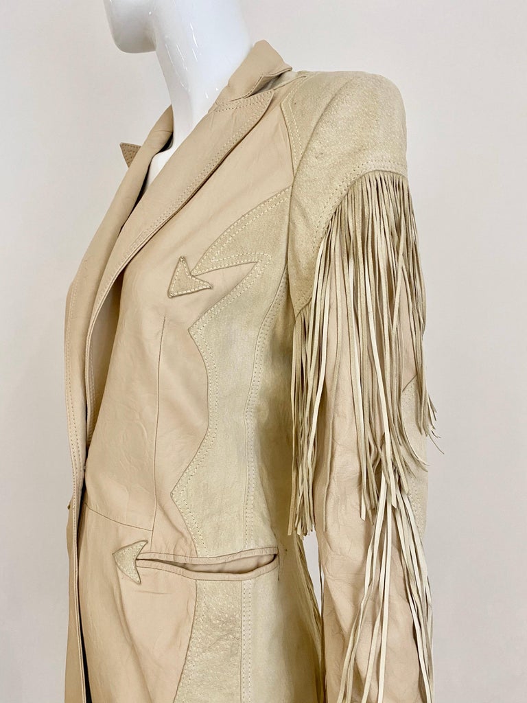 Tan + Black Hartford Fringe Coat