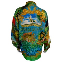 Gianni Versace "Tarzan" Printed Silk Shirt 