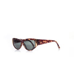 Gianni Versace, Tortoise Shell Rectangular Sunglasses.