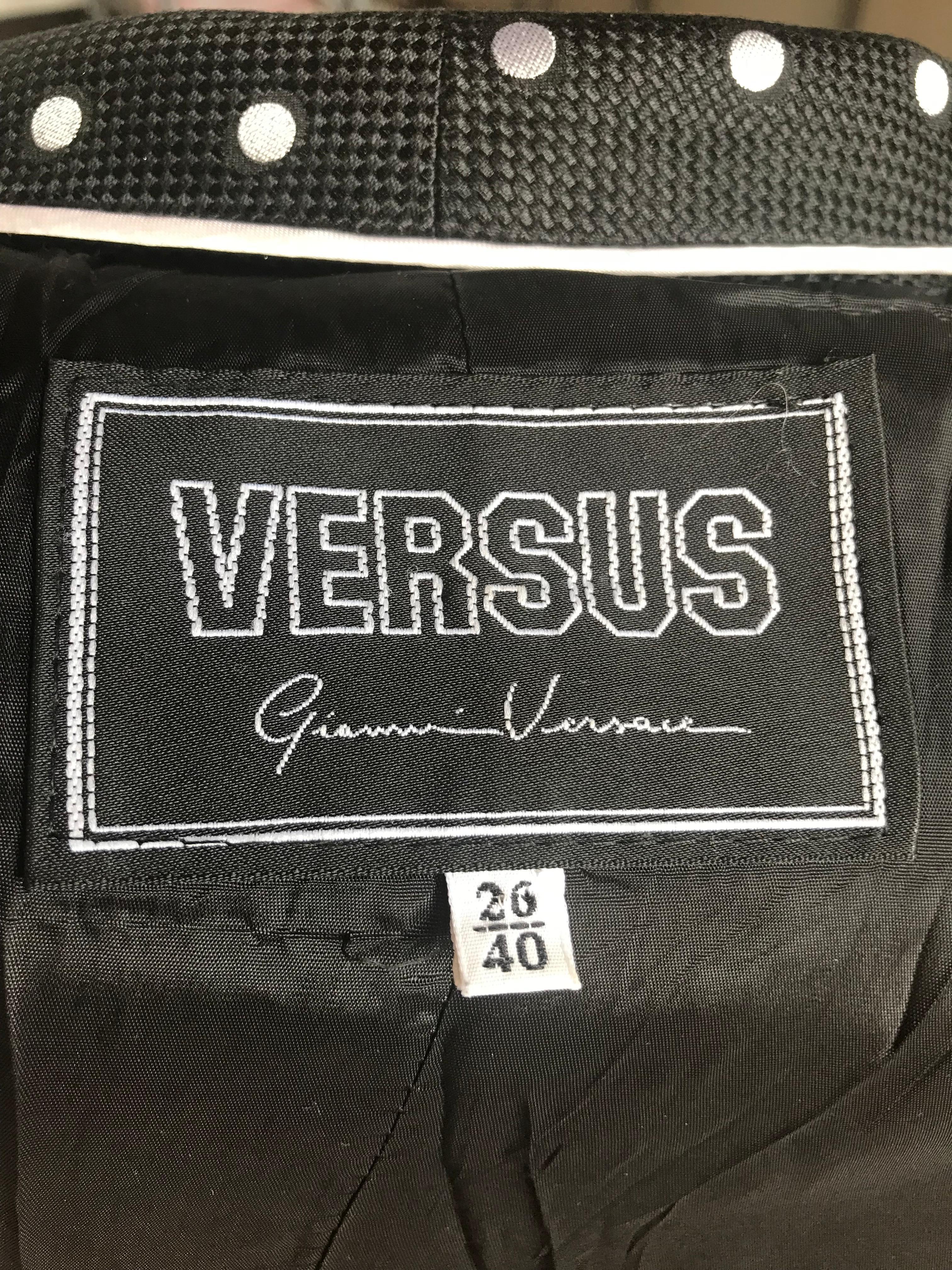 Donna Gianni Versace Giacca a Dot Dot Dot Anni '90 in vendita