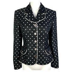 Gianni Versace Giacca a Dot Dot Dot Anni '90