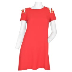 Gianni Versace VERSUS A-Line Dress with Medusa Safety Pins
