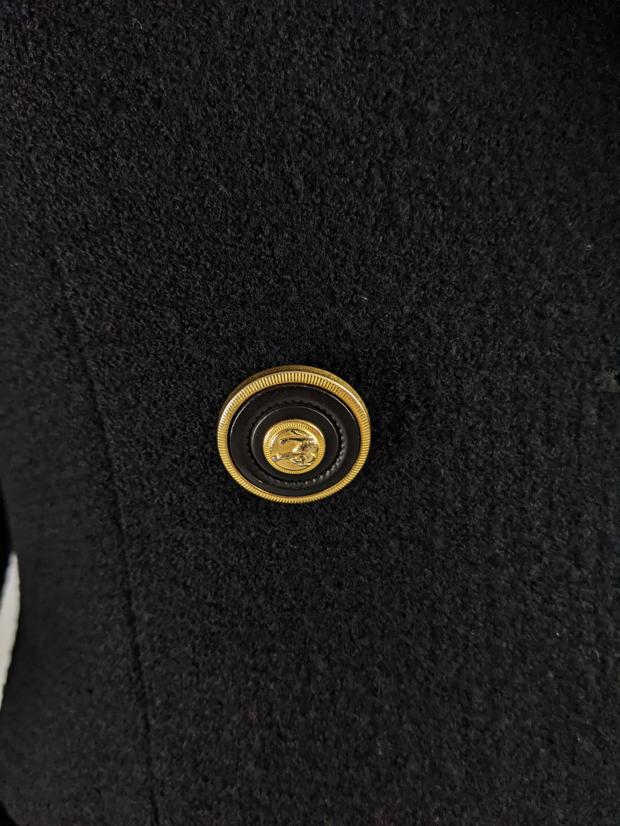Women's Gianni Versace Versus Vintage Black Wool Tweed Jacket