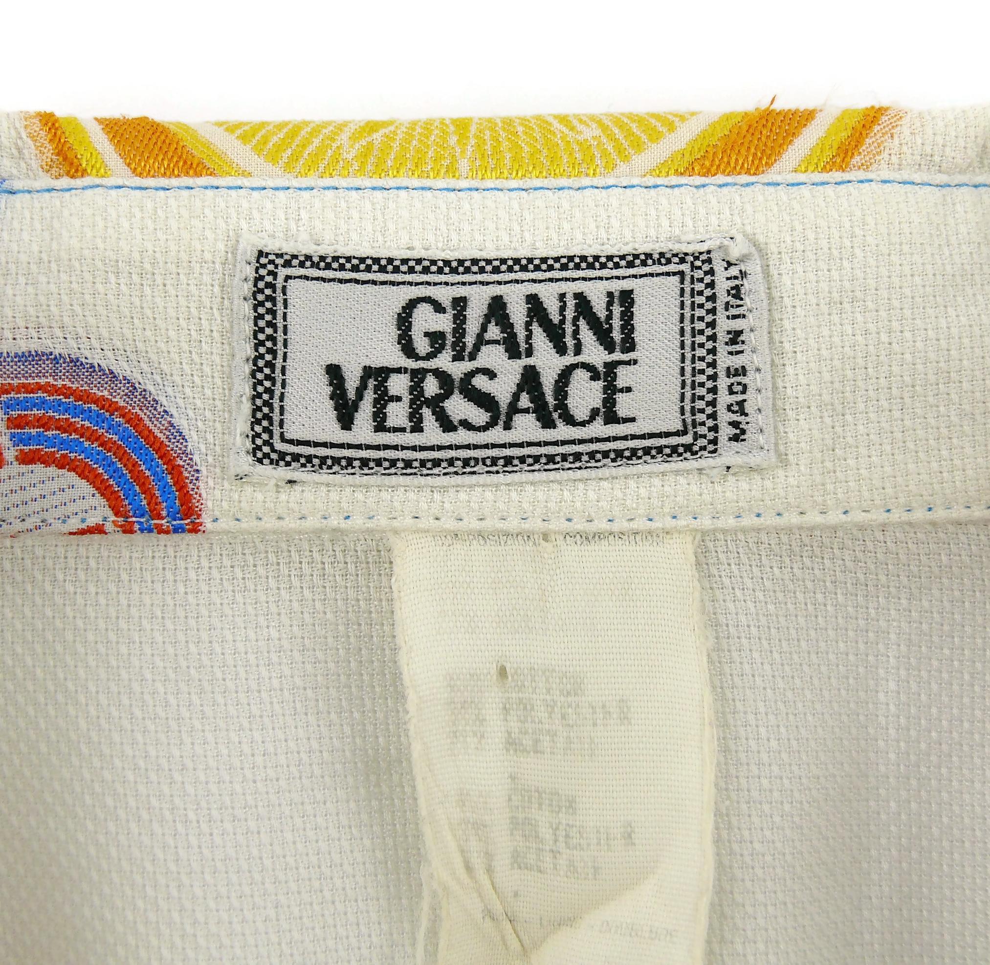 Chemise vintage Gianni Versace Miami des années 1990 en vente 5
