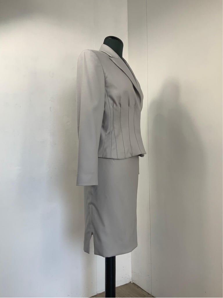 Gray Gianni Versace Vintage 90s Suit For Sale