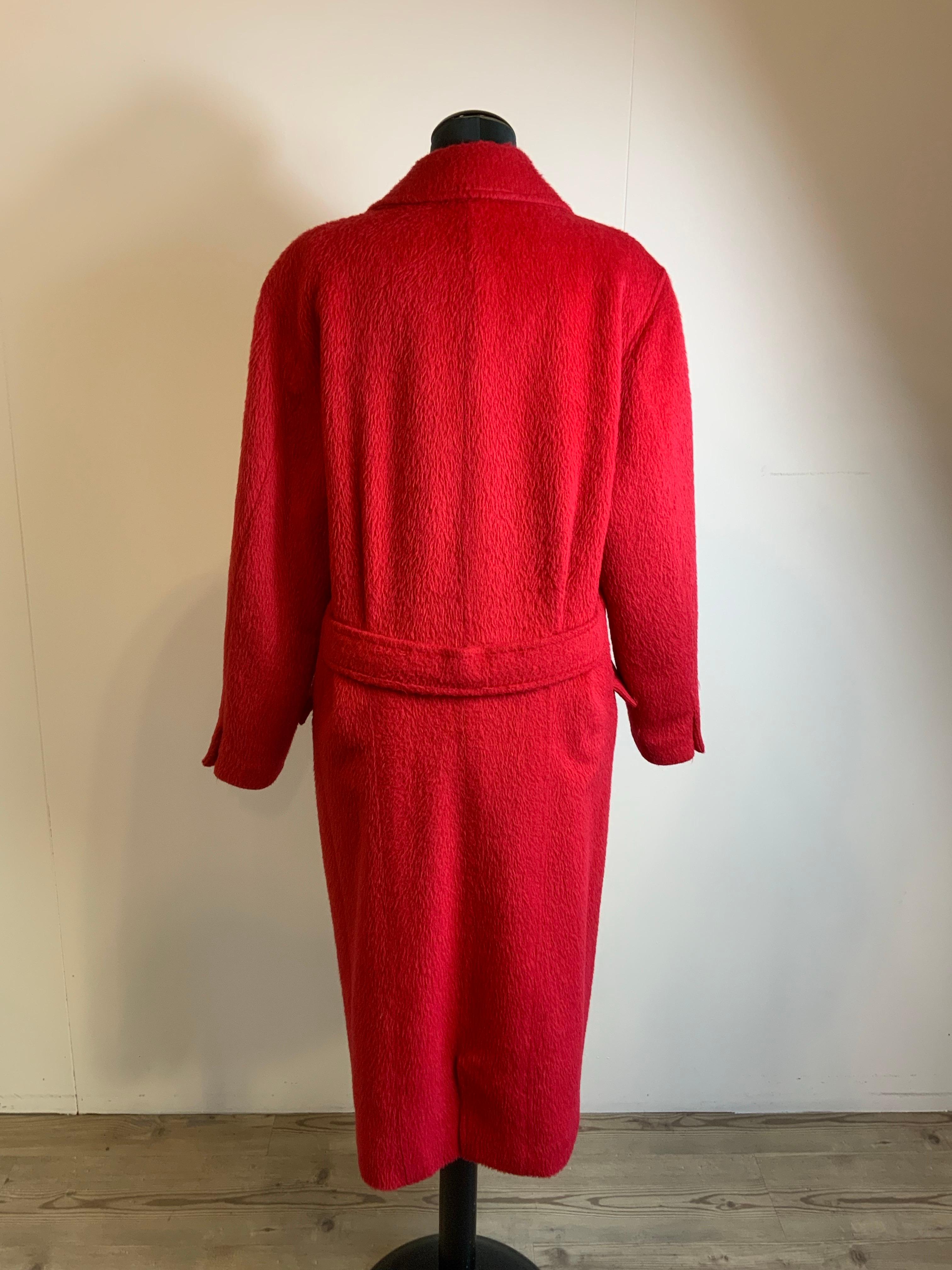 Gianni Versace vintage alpaca Long Coat In Good Condition For Sale In Carnate, IT