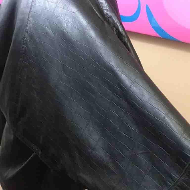 Gianni Versace Vintage Black Leather Jacket 1980s For Sale at 1stDibs