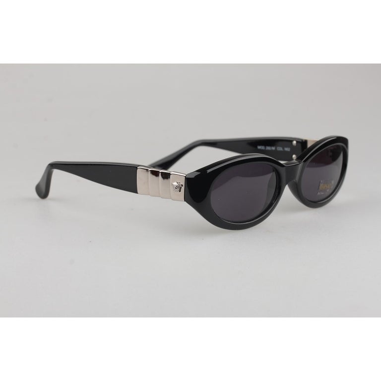 Gianni Versace Vintage Black Sunglasses Mod 292M Col N52 New Old Stock ...