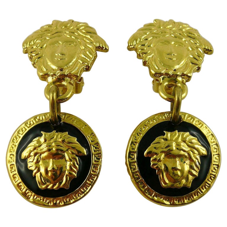 GIANNI VERSACE VINTAGE Medusa earrings ($470) ❤ liked on Polyvore featuring  jewelry, earrings, accessories, ver…
