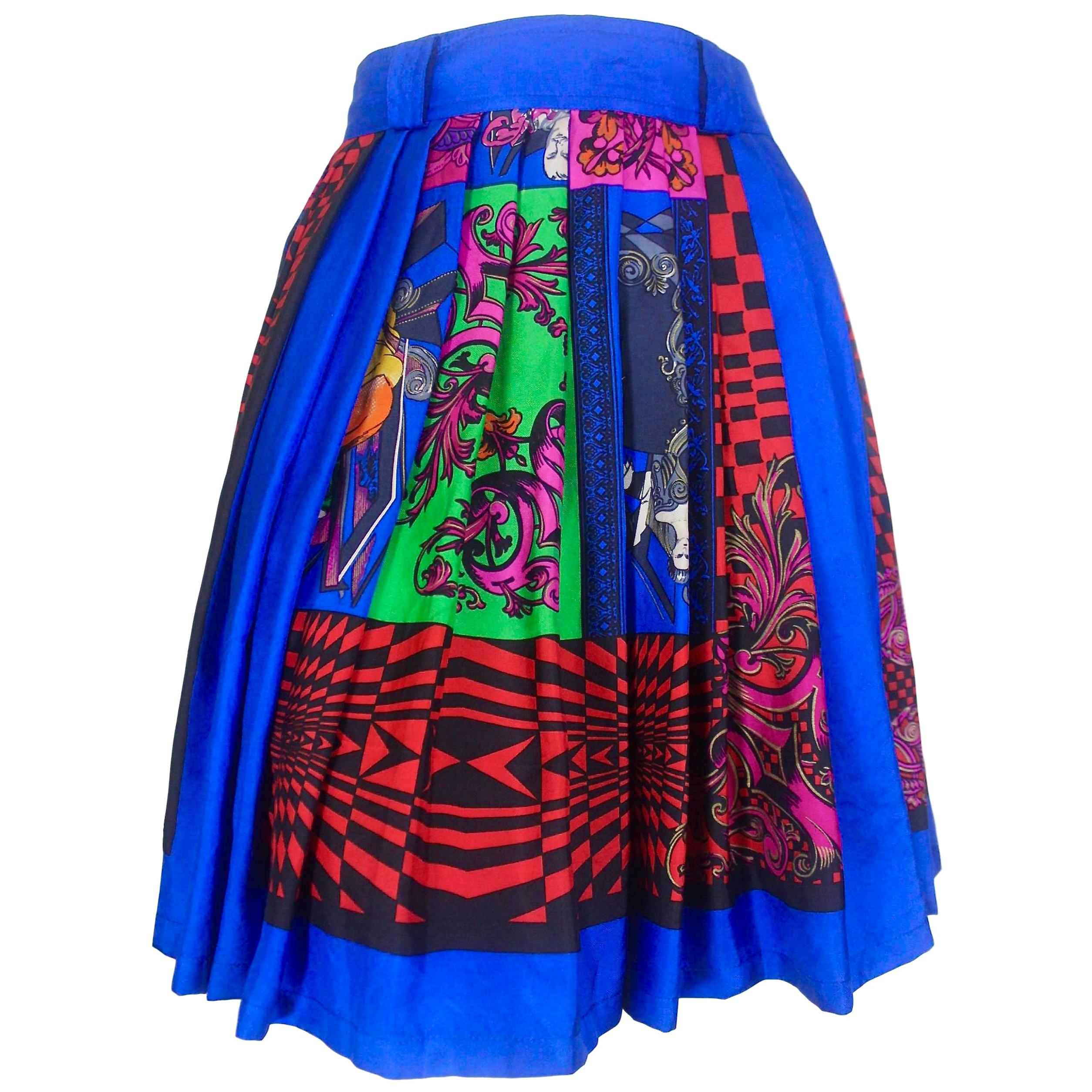 Algo Chambray Tiered Skirt For Sale at 1stDibs