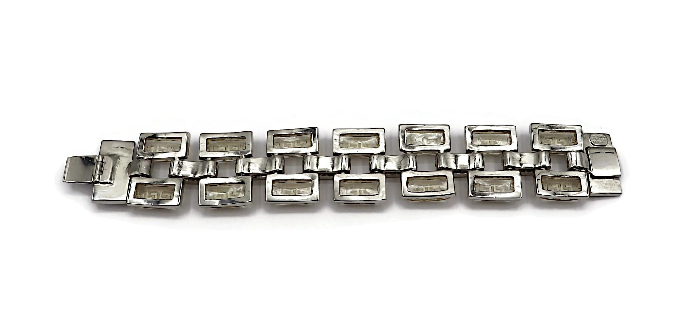 GIANNI VERSACE Vintage Bracelet and Half Hoop Earring Set For Sale 8