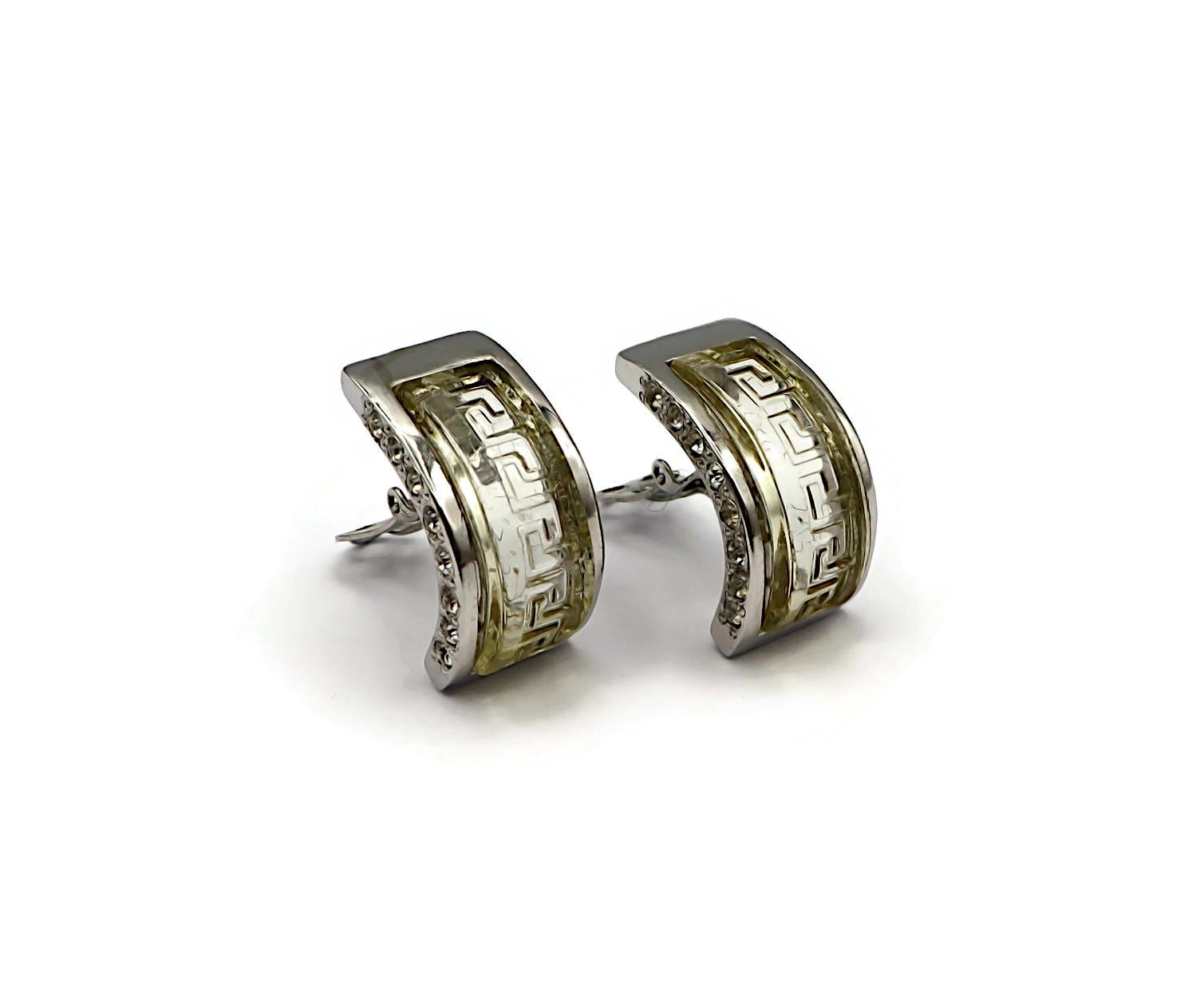 GIANNI VERSACE Vintage Bracelet and Half Hoop Earring Set For Sale 9