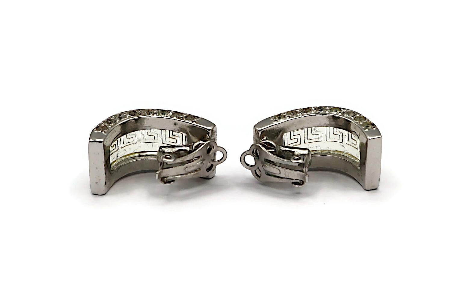 GIANNI VERSACE Vintage Bracelet and Half Hoop Earring Set For Sale 12