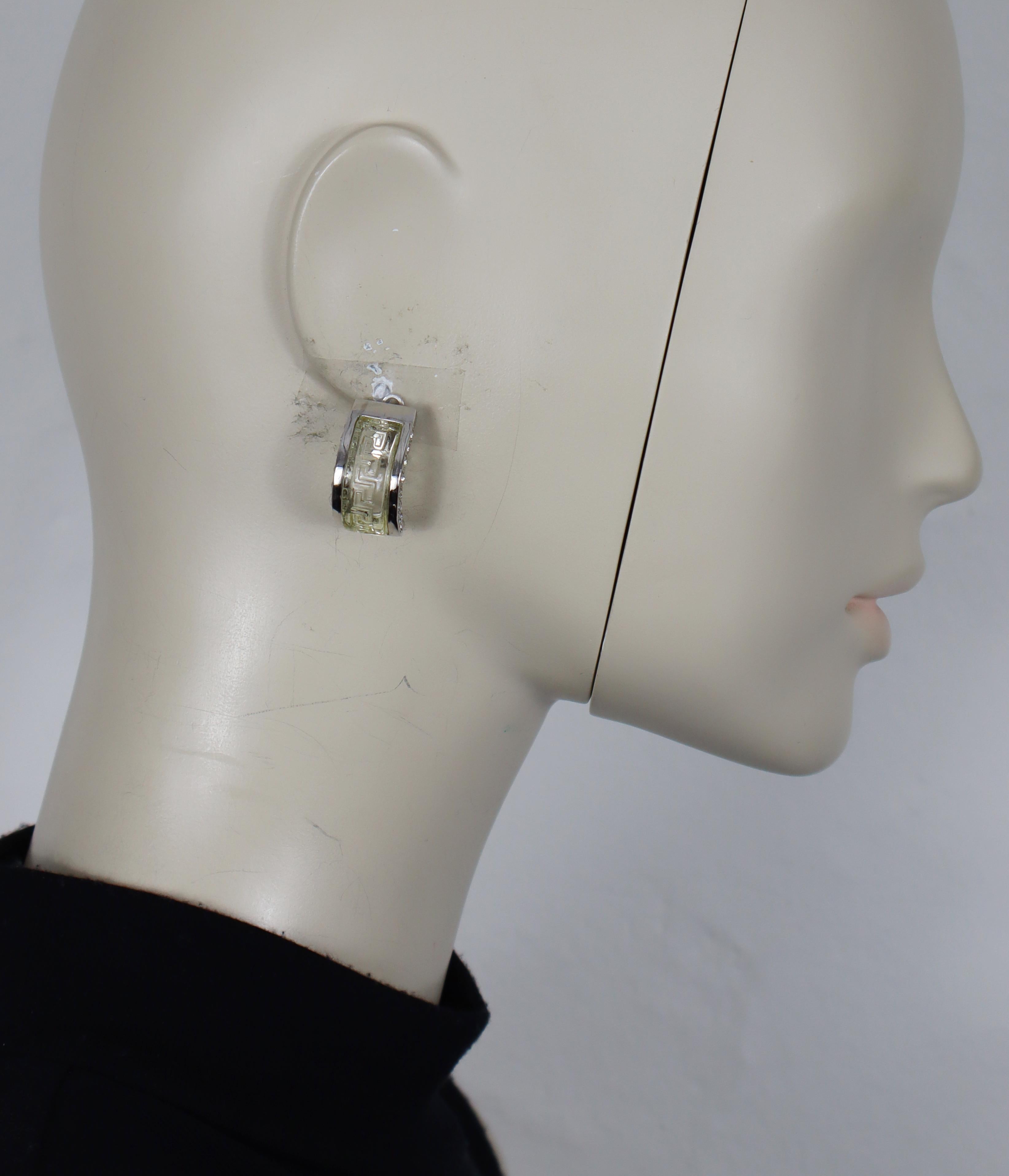 GIANNI VERSACE Vintage Bracelet and Half Hoop Earring Set For Sale 3