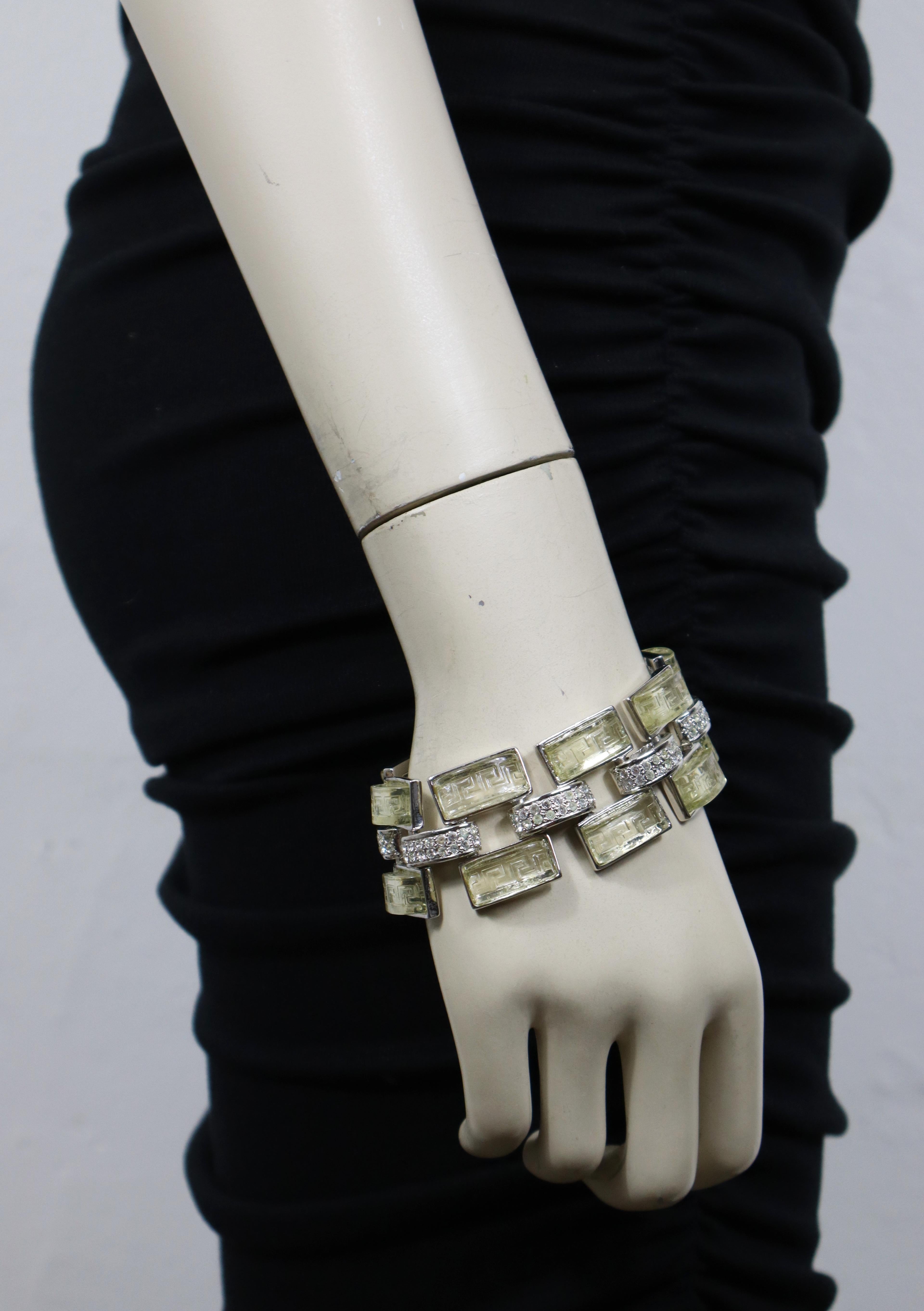 Women's GIANNI VERSACE Vintage Bracelet and Half Hoop Earring Set For Sale