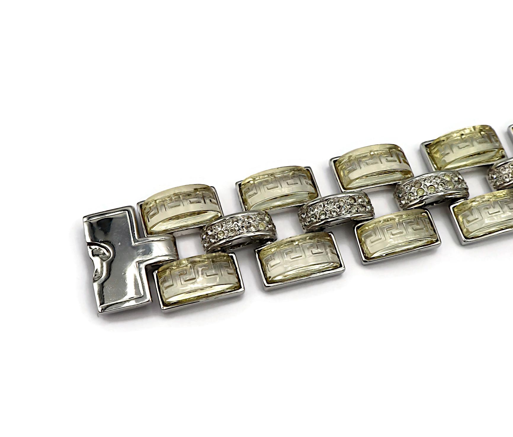 GIANNI VERSACE Vintage Bracelet and Half Hoop Earring Set For Sale 4