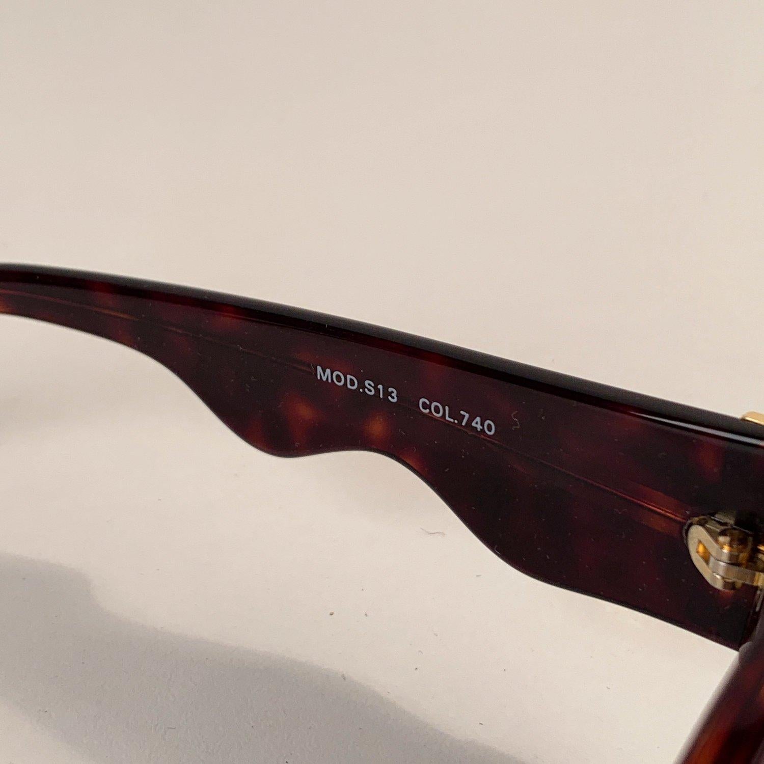 Gianni Versace Vintage Brown Medusa Mint Sunglasses Mod. S13 Col 740 1