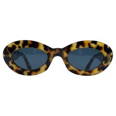 Gianni Versace Vintage Braune Medusa-Sonnenbrille Mod. 415/C Col. 279