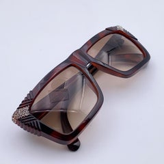 Gianni Versace Vintage Brown Sunglasses Mod. Basix 812 Col.688