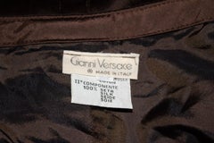 Gianni Versace Vintage Brown Velvet Skirt