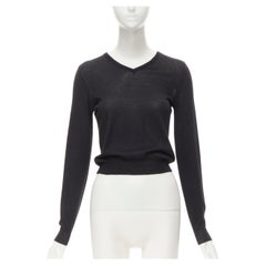 Gianni Versace Vintage cashmere seta misto lana con scollo a V V.I.I.S.