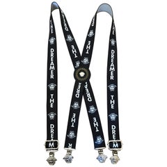 Gianni Versace Vintage Dreamer Suspenders with Medusa Pendant and Clips