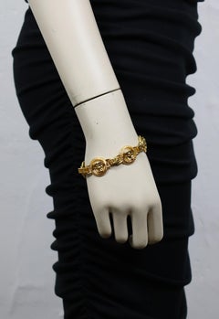 GIANNI VERSACE Bracelet Méduse vintage couleur or