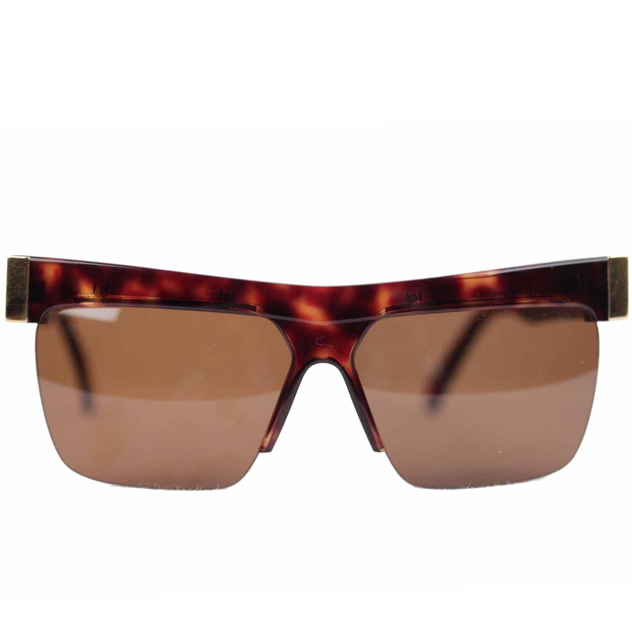  Gianni Versace Vintage Gold / Brown Sunglasses Mod. 399 Col 740 60/15 Eyewear 