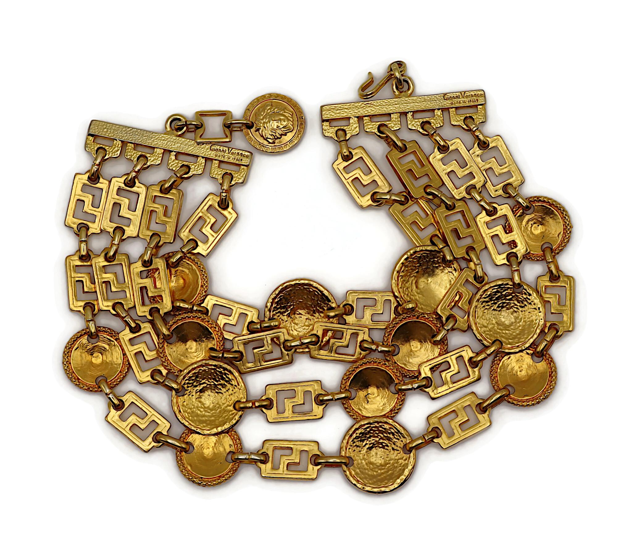 Gianni Versace - Collier ras du cou en or à quatre brins en forme de Méduse, 1992 en vente 7