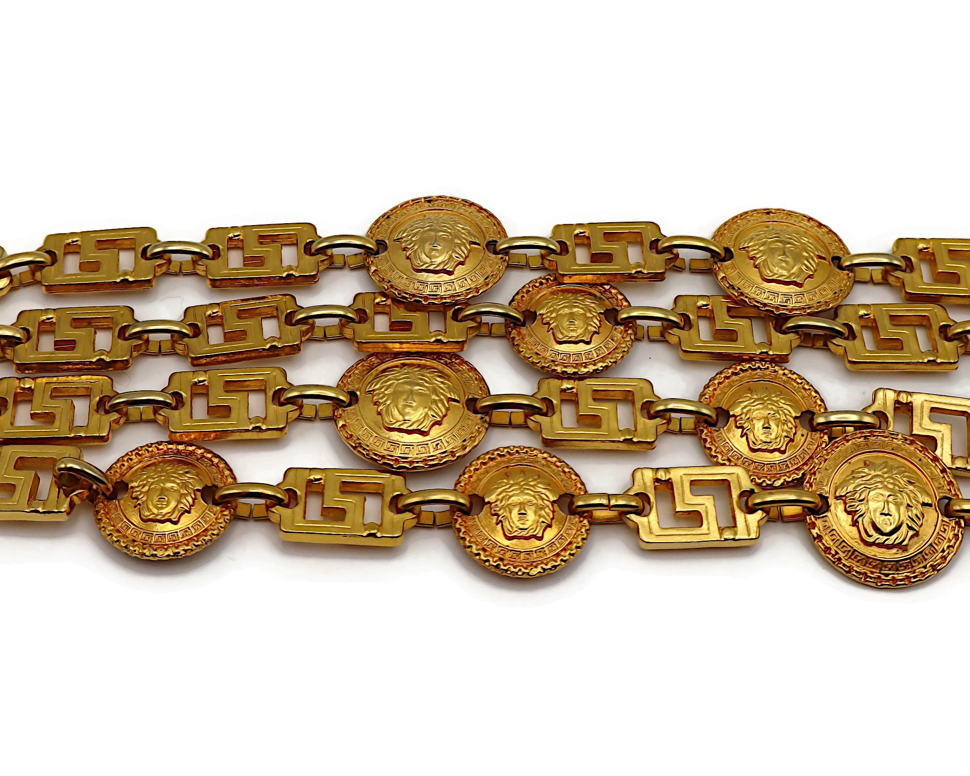 Gianni Versace - Collier ras du cou en or à quatre brins en forme de Méduse, 1992 en vente 3