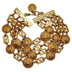 Gianni Versace - Collier ras du cou en or à quatre brins en forme de Méduse, 1992